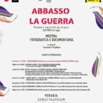 locandina della mostra Abbasso la guerra